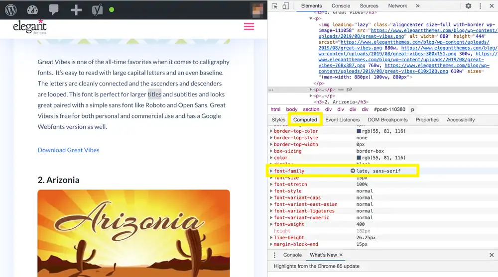 best font for website